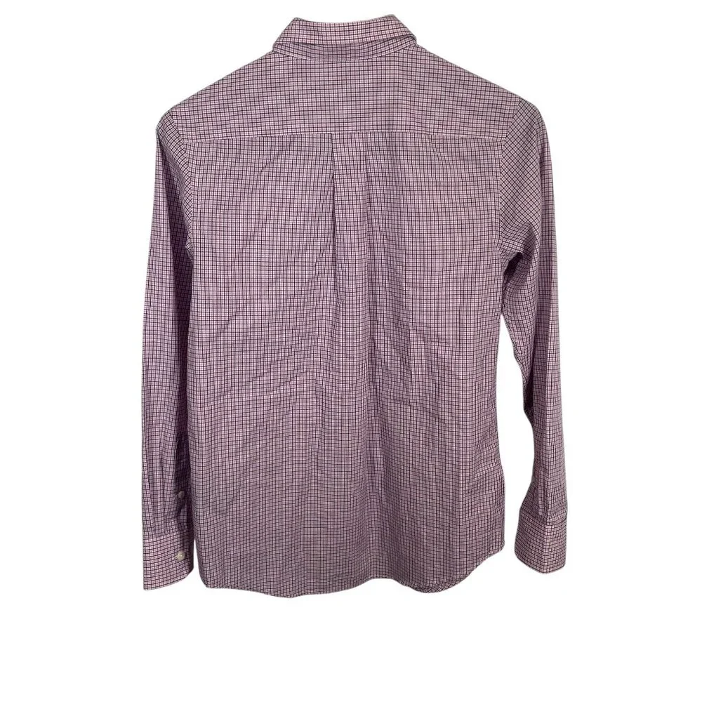 Lauren Ralph Lauren Button Down Shirt Boys Size 14 Pink Blue Collar L/S Dress